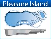 PLEASURE ISLAND fiberglass pool