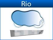RIO fiberglass pool