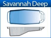 SAVANNAH DEEP fiberglass pool