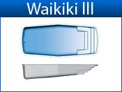 WAIKIKI III fiberglass pool