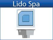 LIDO fiberglass spa