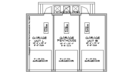 The 3 detached Single-Car Garages