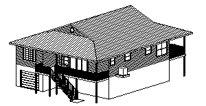 CAD-Perspective View of Model EagleRay